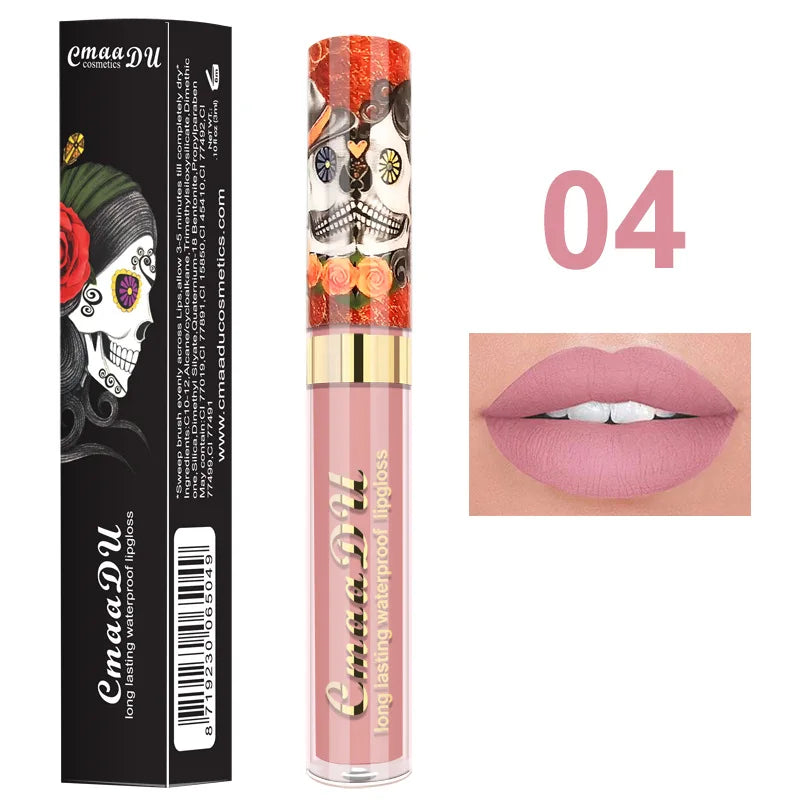 6 Colors Matte Lipstick Waterproof Long Lasting Lazy Lipstick Maquillaje Profesional Alta Calidad DC08